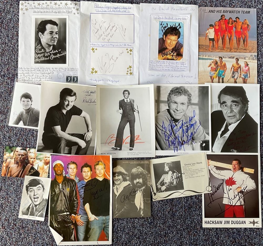 Lot 840: Superb Autograph Collection of 15+ Signatures including Music...