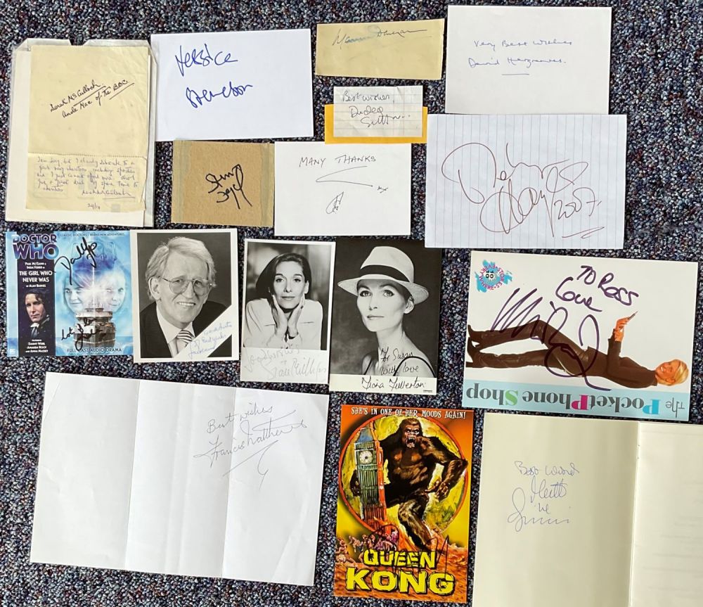 Lot 841: Wonderful Collection of 16 Signatures From TV, Music...
