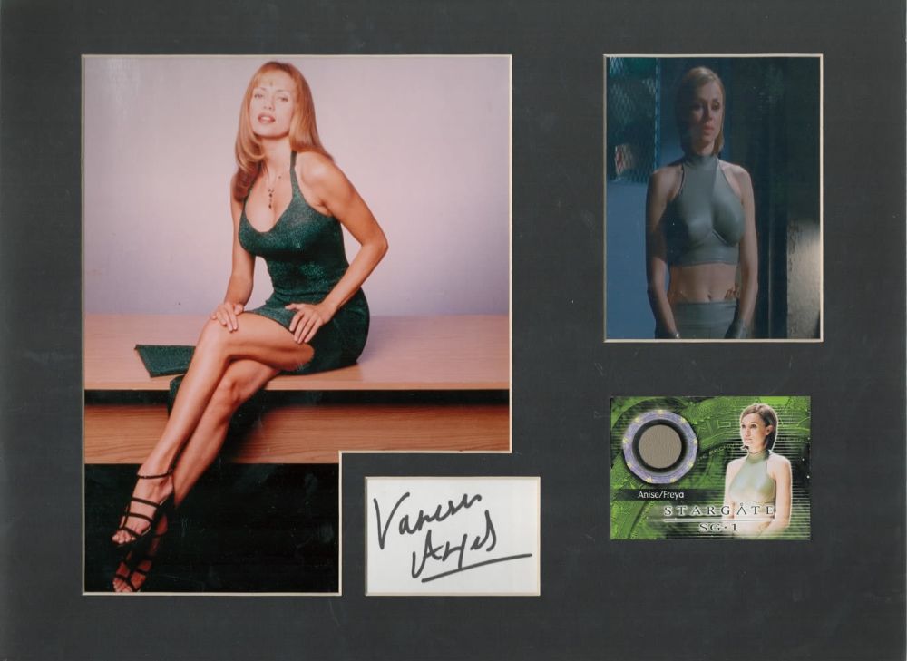 Lot 846: English Actress Vanessa Angel Signed Signature Piece with...