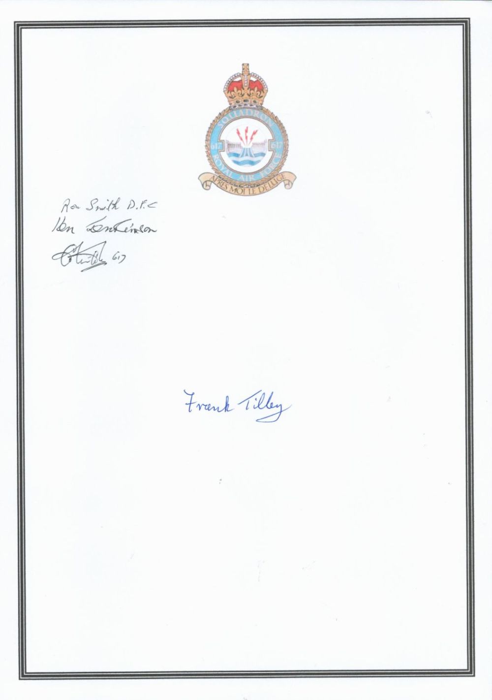 Lot 856: WW2 Battle of Britain Pilots and Staff Signed...