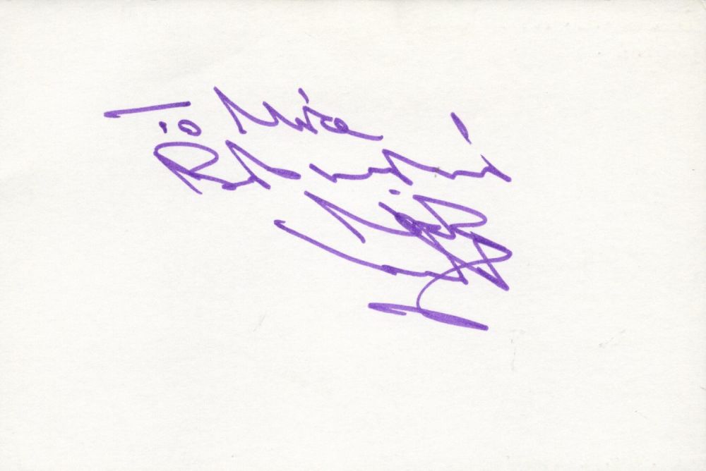 Lot 863: Nicholas Lyndhurst (Rodney Trotter) Signed 5x3 inch White...