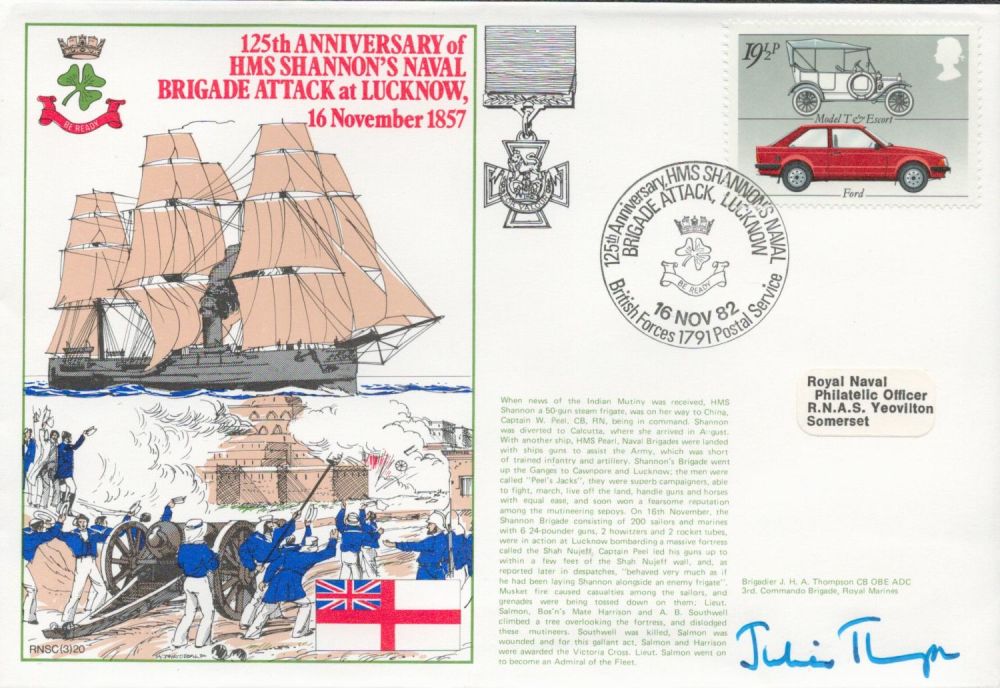 Lot 883: Brigadier Julian Thompson OBE ADC Signed 125th Anniversary...