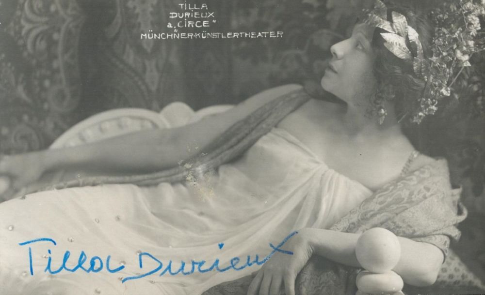 Lot 889: Austrian theatre and film actress Tilla Durieux Signed...