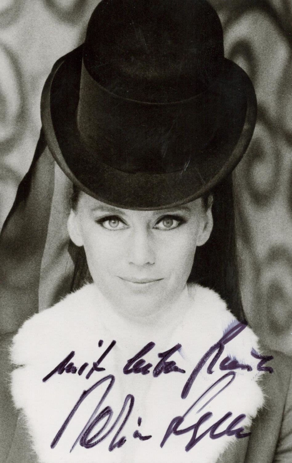 Lot 891: Austrian-Swiss actress Maria Schell Signed 5x3 inch Black...