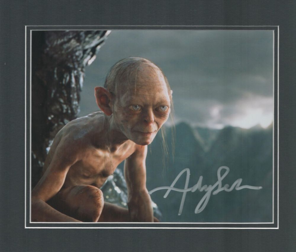 Lot 12: Lord Of The Rings, Andy Serkis signed colour...