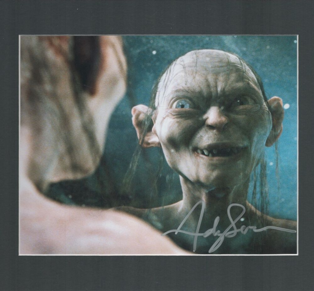 Lot 13: Lord Of The Rings, Andy Serkis signed colour...