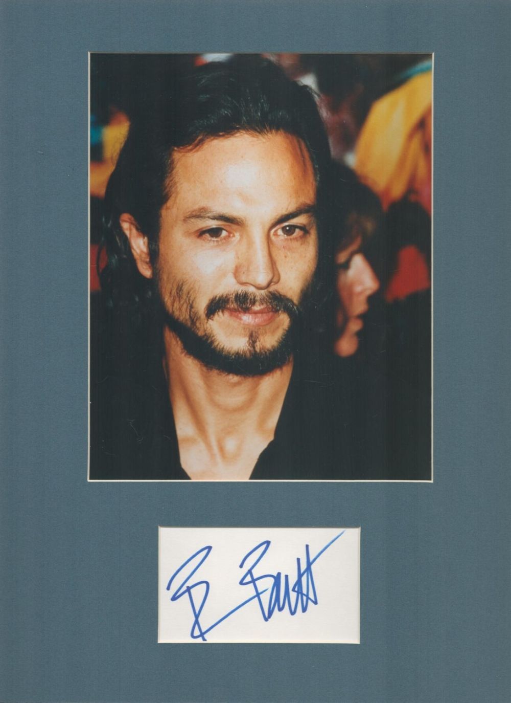 Lot 40: Actor, Benjamin Bratt matted signature piece, overall size...