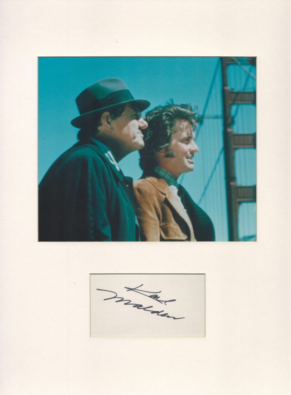 Lot 47: Actor, Karl Malden matted signature piece, overall size...