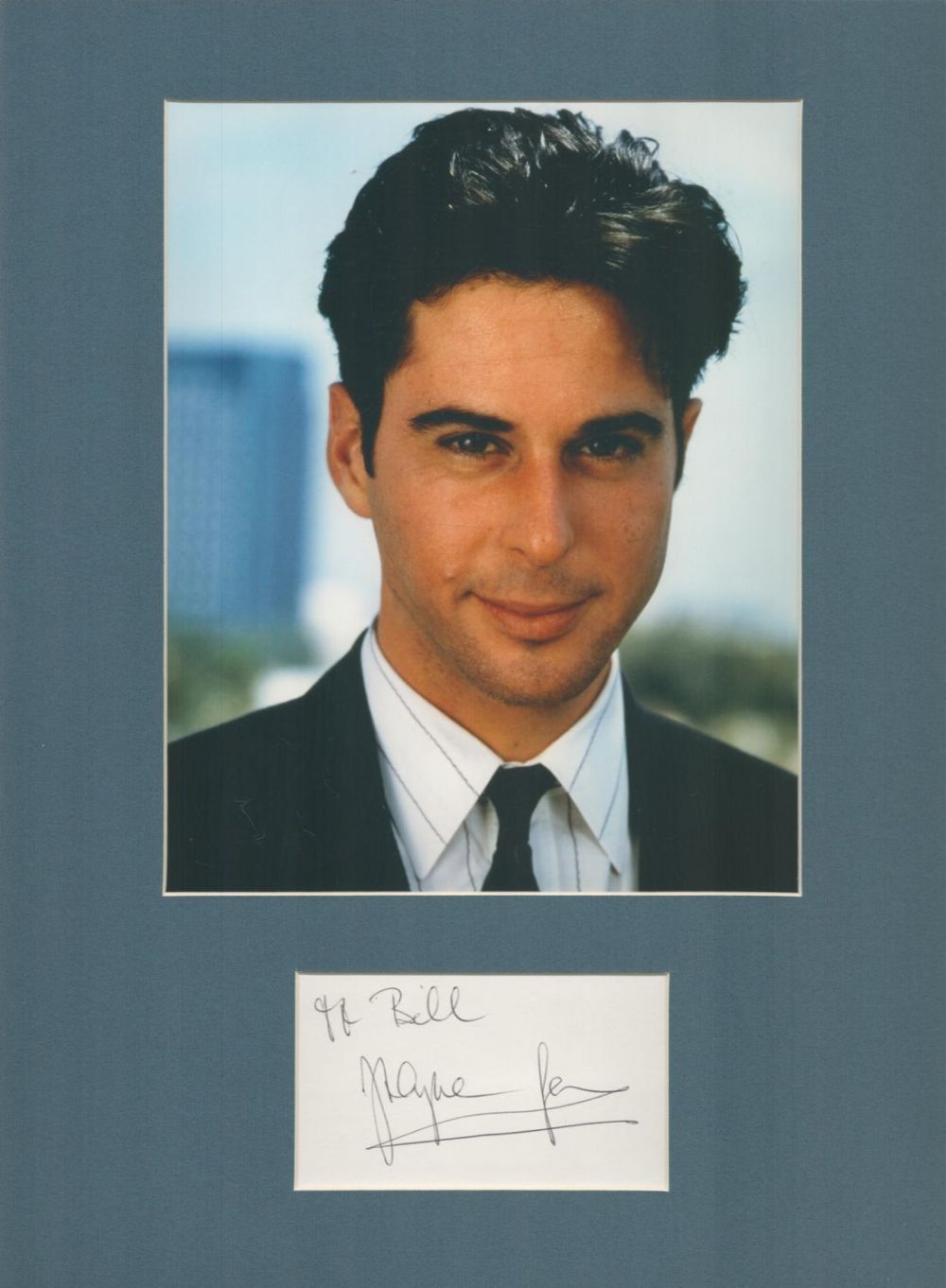 Lot 53: Actor, Jonathan Silverman matted signature piece, overall size...