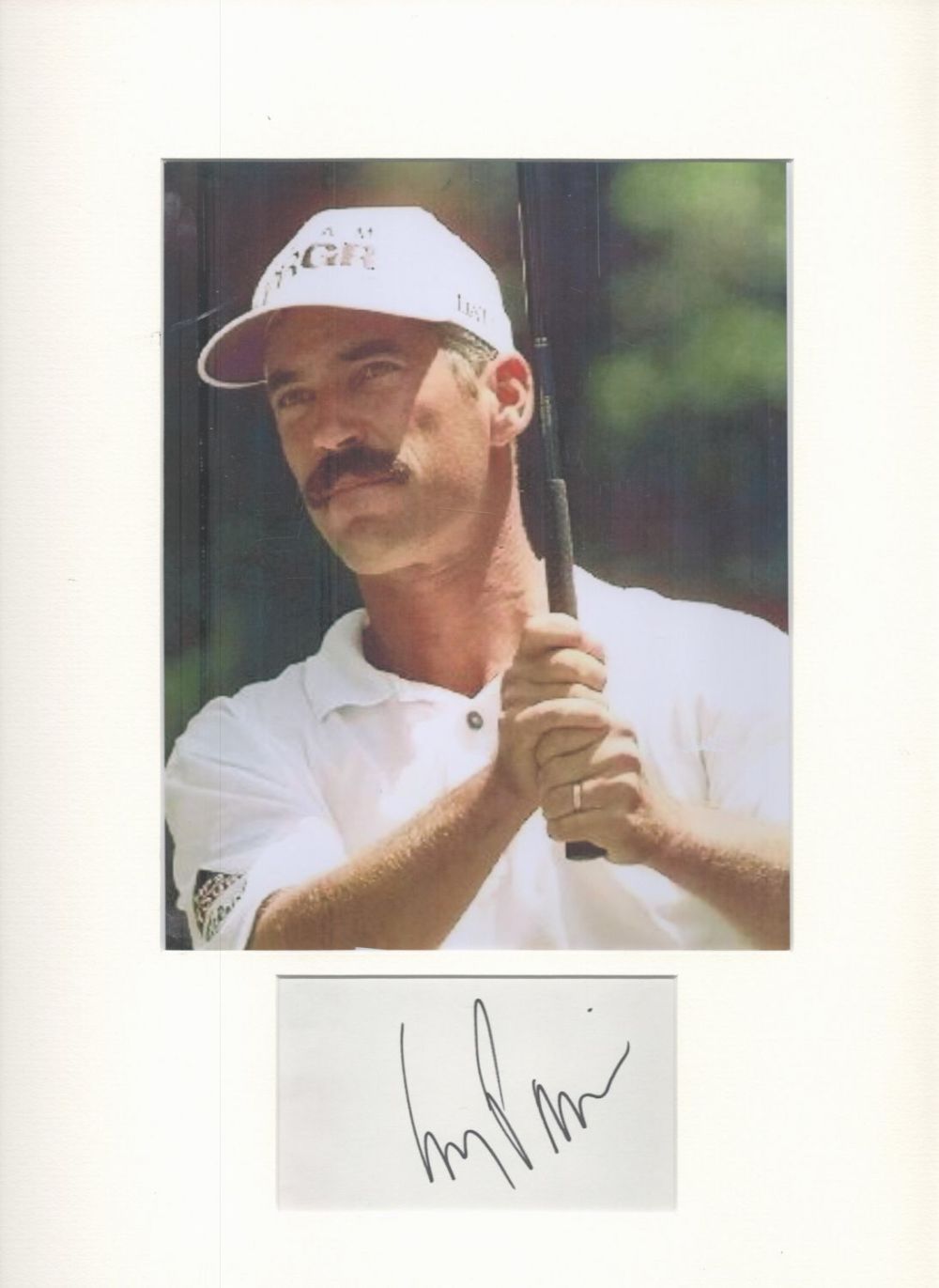Lot 66: Golf, Corey Pavin matted signature piece, overall size...