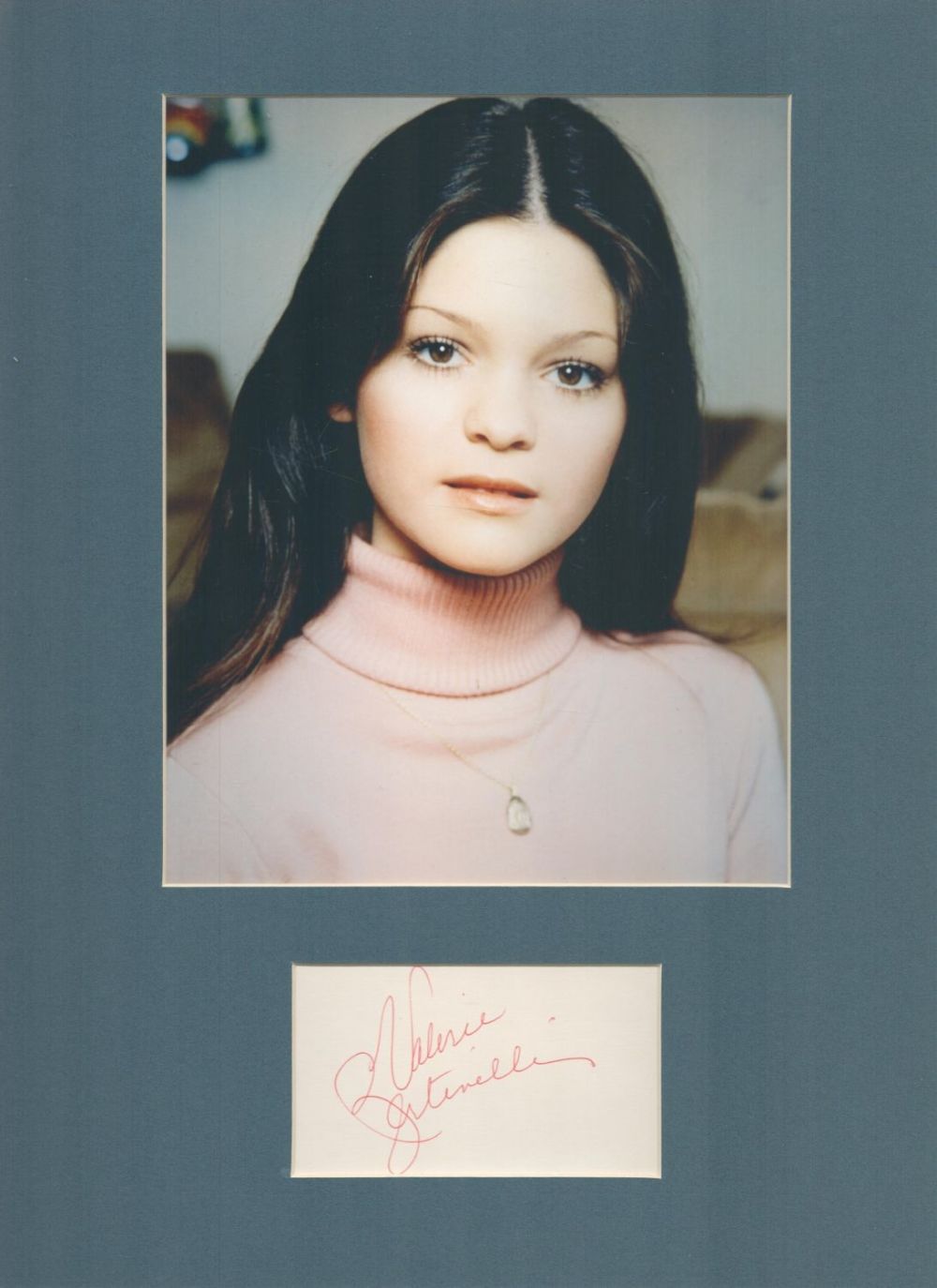 Lot 74: Actor, Valerie Bertinelli matted signature piece, overall size...