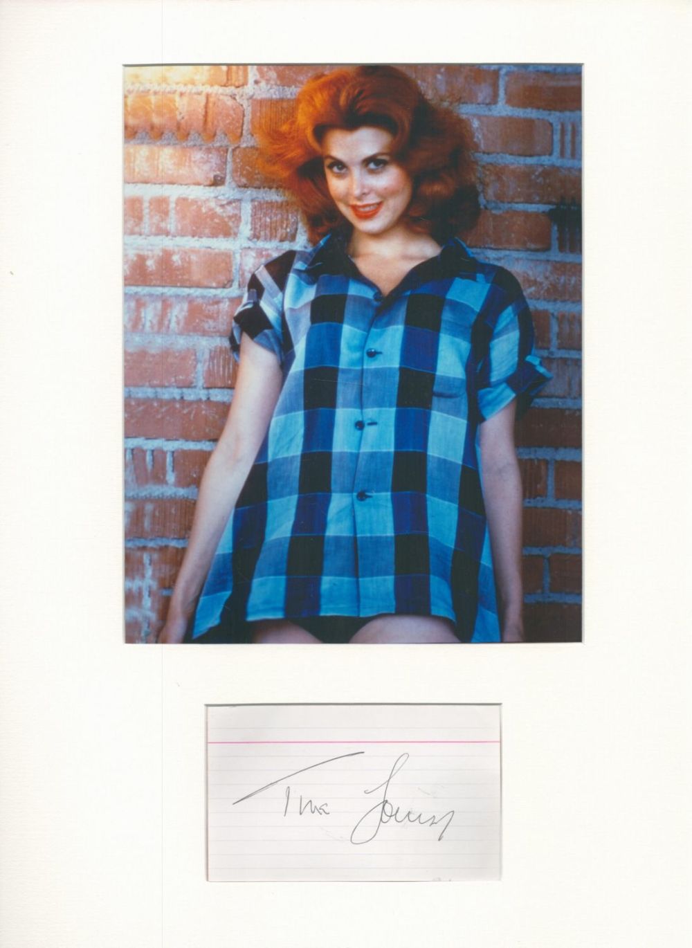 Lot 81: Actor, Tina Louise matted signature piece, overall size...