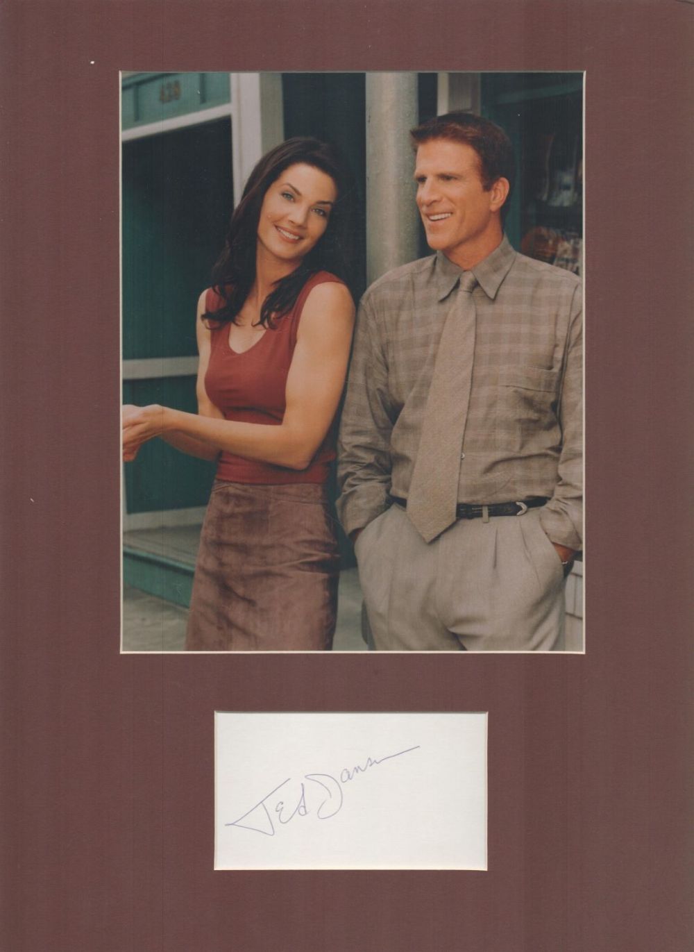 Lot 95: Actor, Ted Danson matted Becker signature piece, overall...