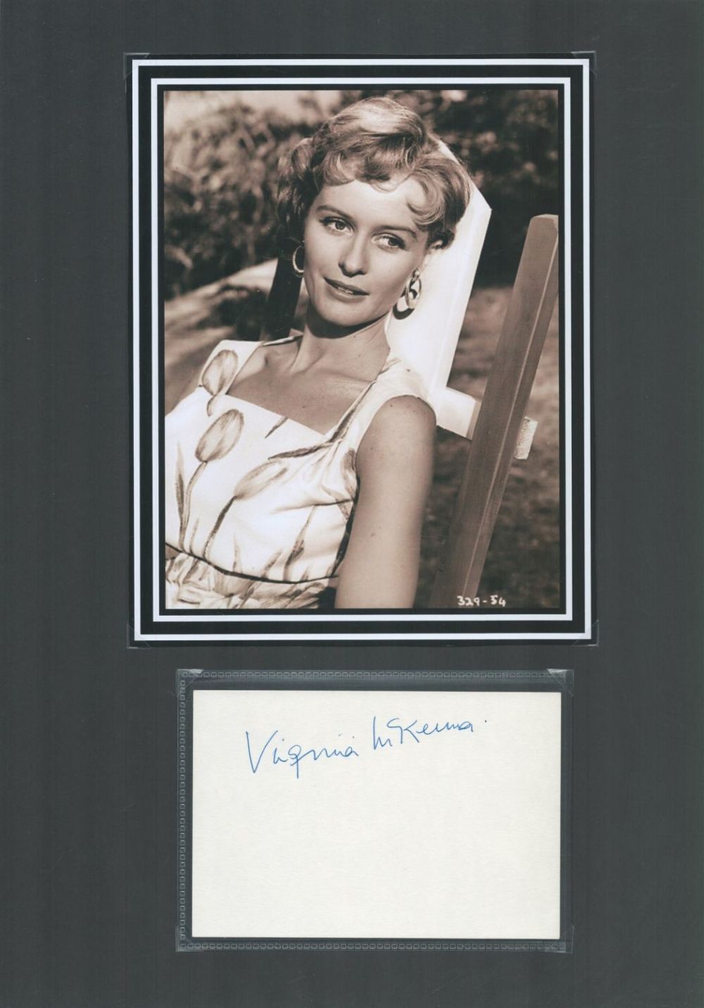 Lot 103: Actor, Virginia McKenna matted signature piece, overall size...