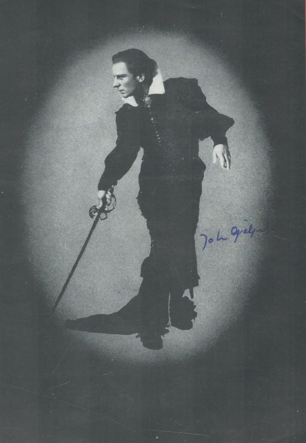 Lot 146: Actor and theatre director, John Gielgud signed promo...