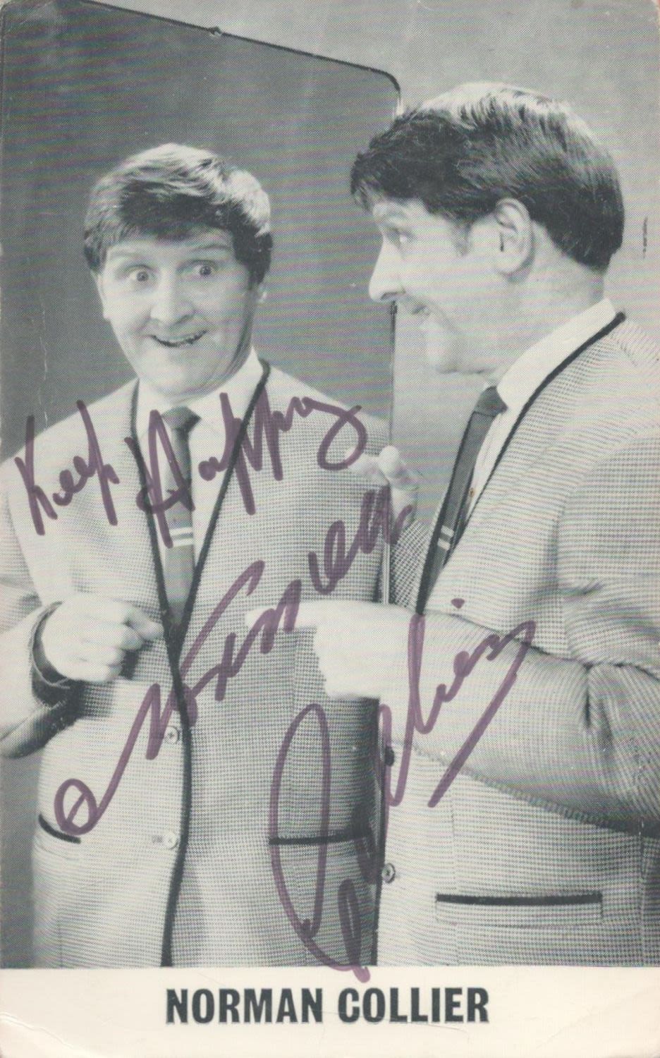 Lot 164: Comedian, Norman Collier signed 6x4 black and white...
