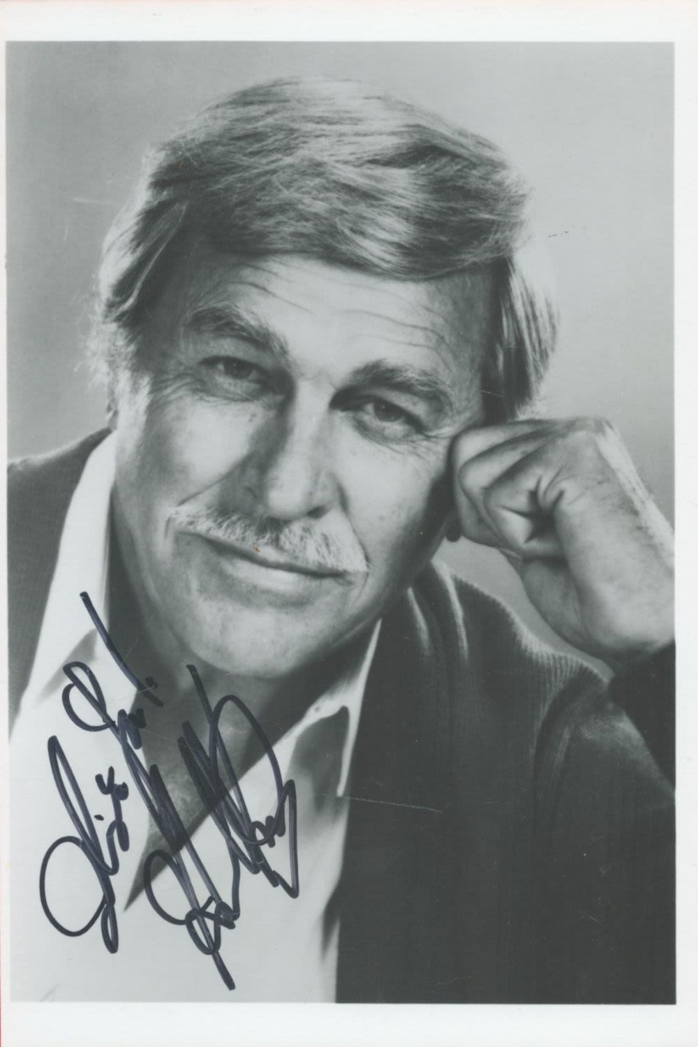 Lot 185: Actor, Howard Keel signed 7x5 black and white...