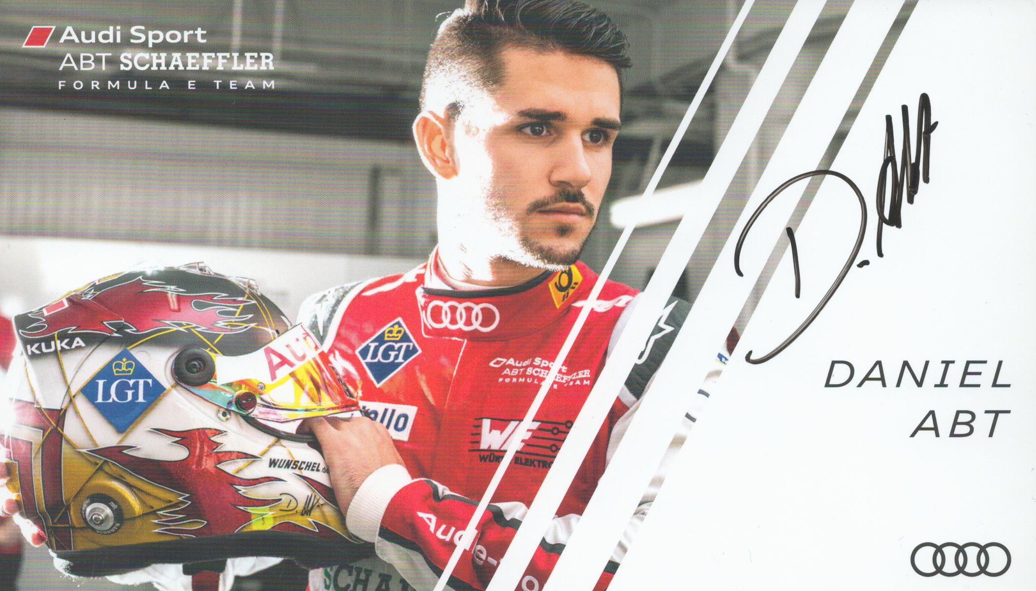 Daniel Abt Signed 7X4 colour promo photo