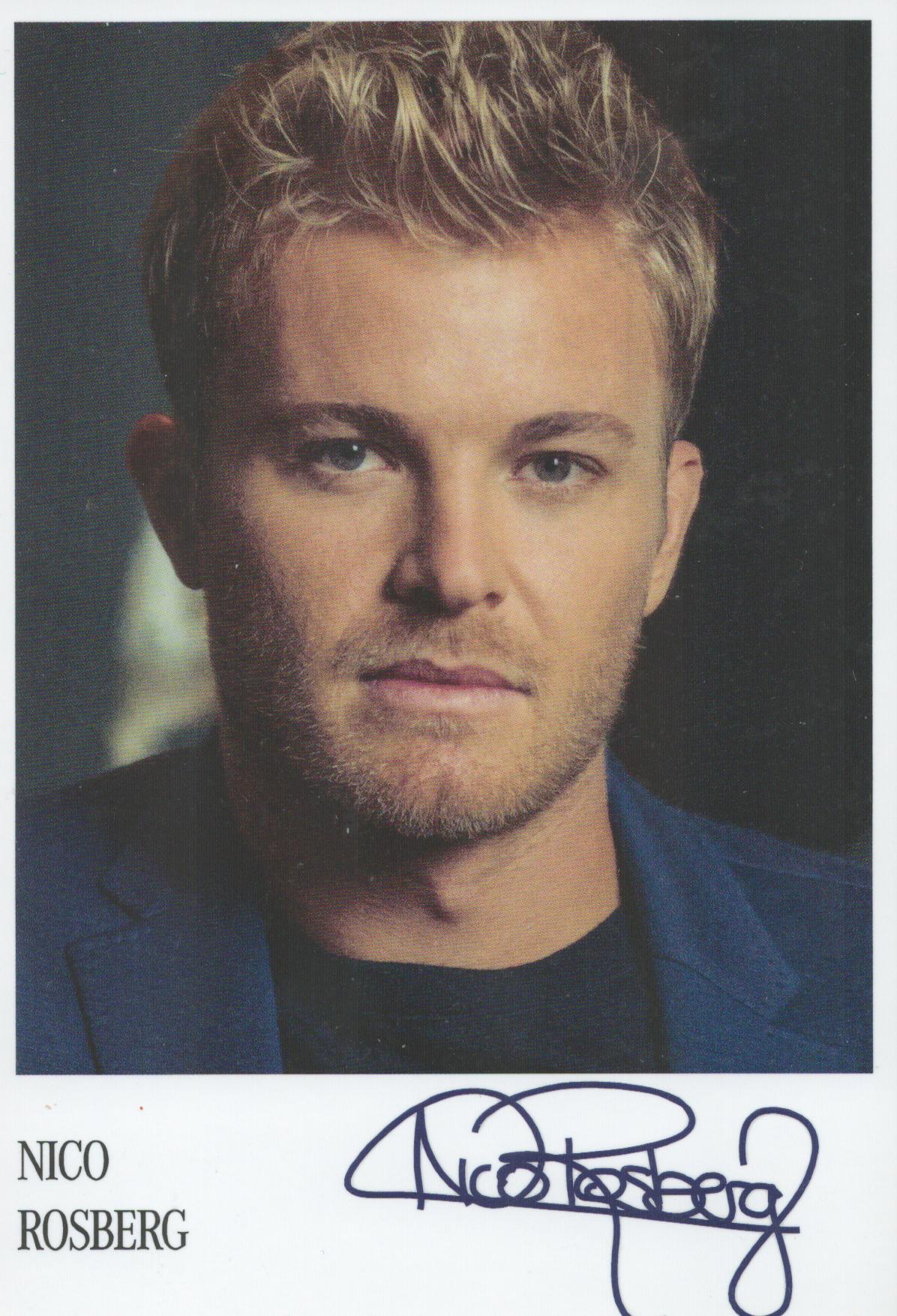 Nico Rosberg Signed 6X4 colour photo