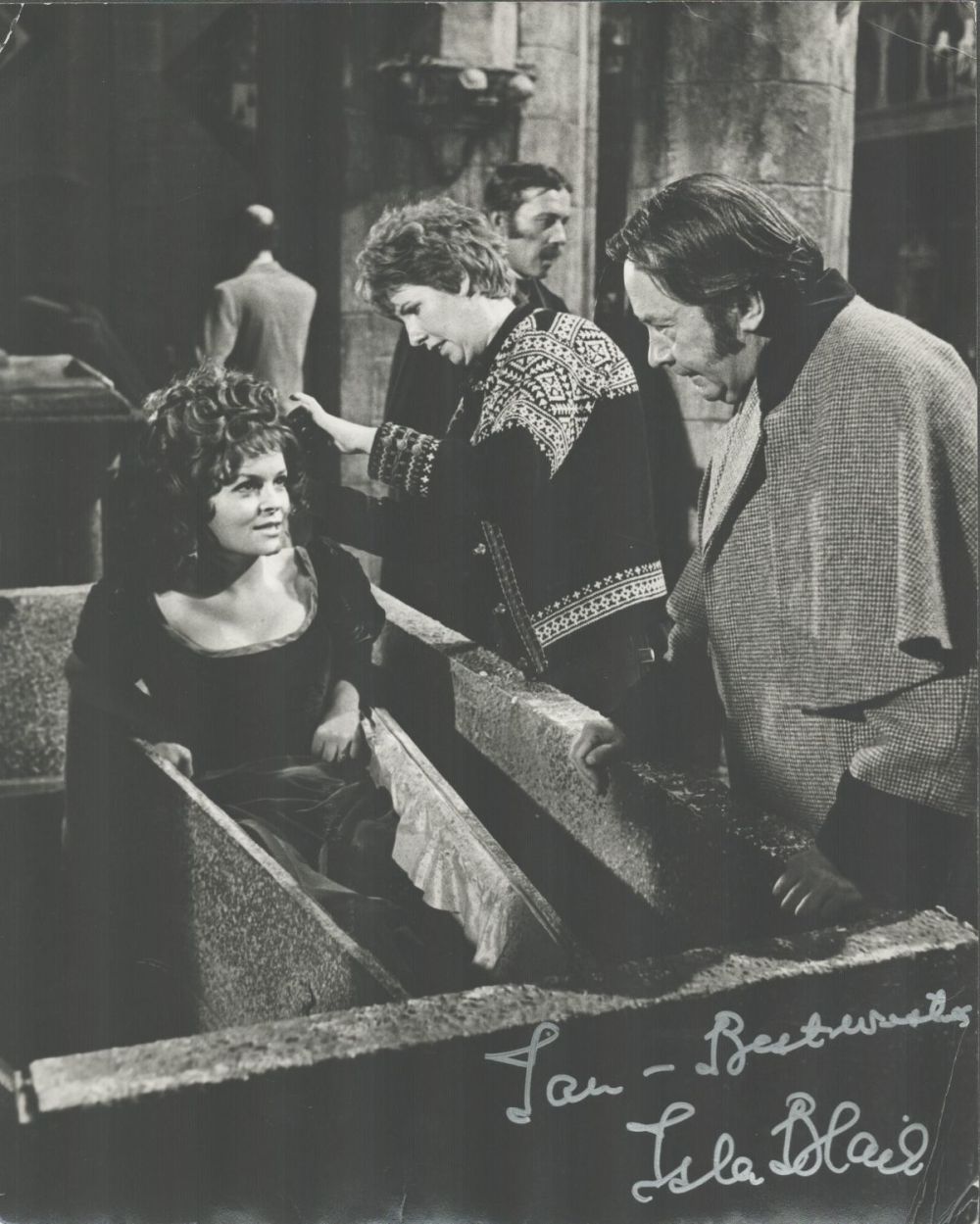 Lot 59: Isla Blair signed 10x8 black and white photo...