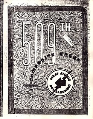 Atomic Bomb Seargant George Caron signed 509th Composite Group First Atomic Bombardment printed 