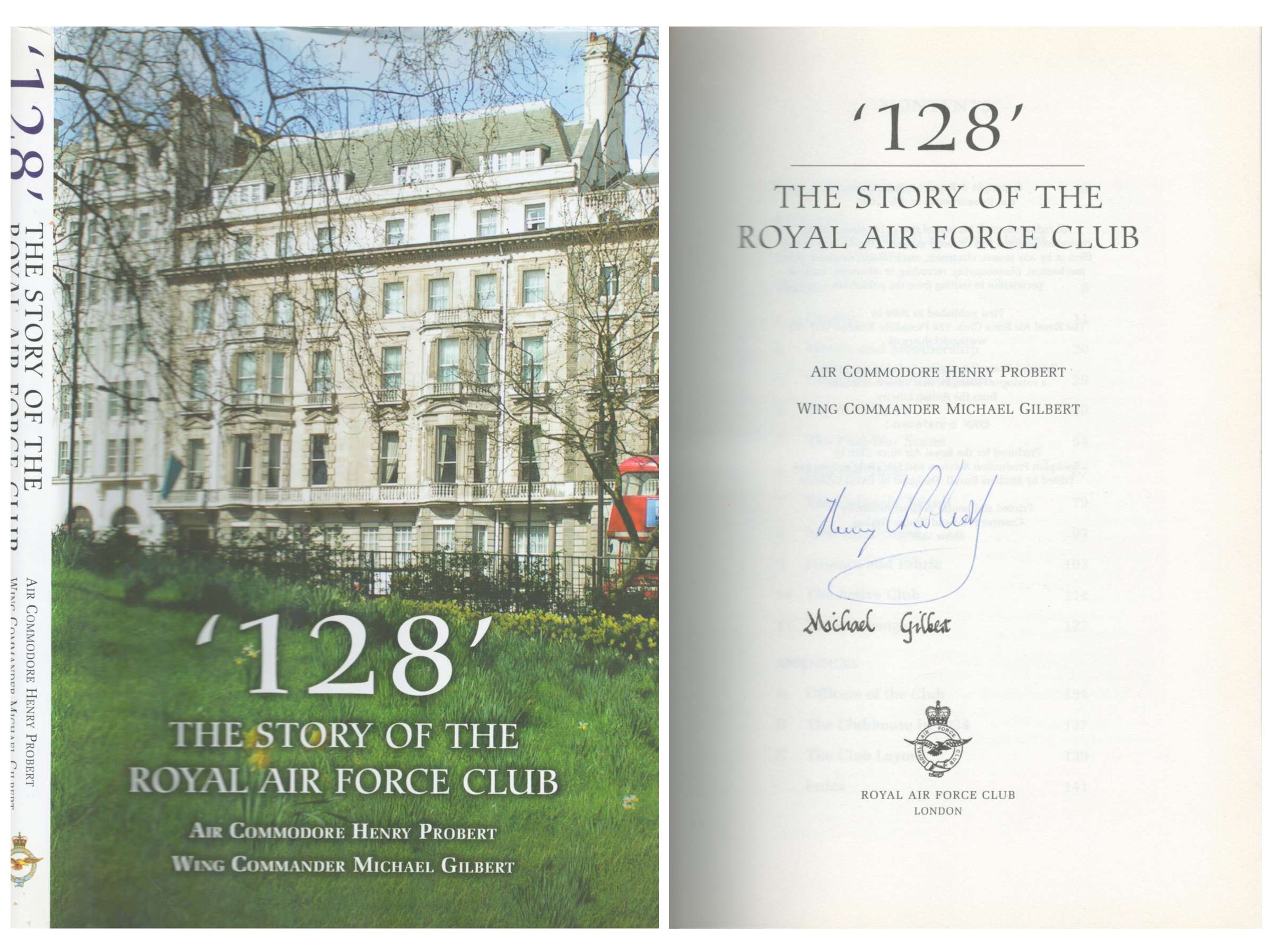 Henry Probert, Air Commodore & Michael Gilbert Wing Commodore signed