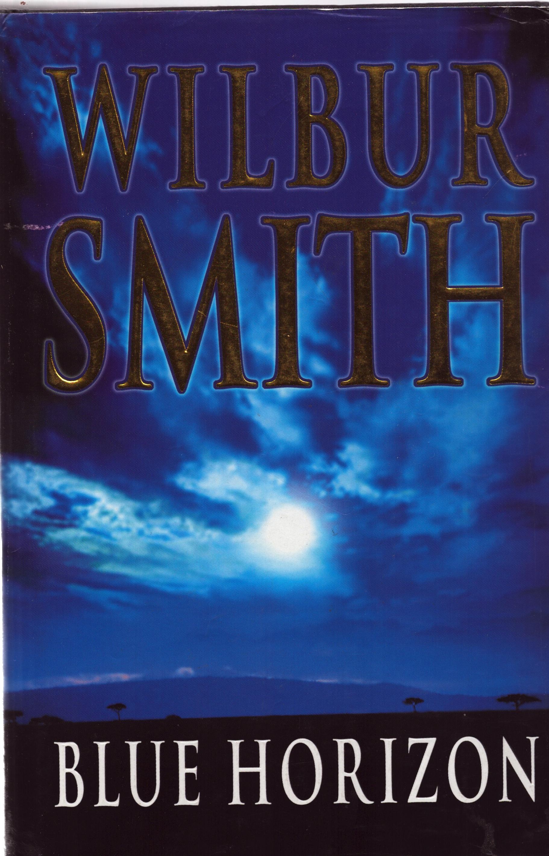 Wilbur Smith signed book: Blue Horizon