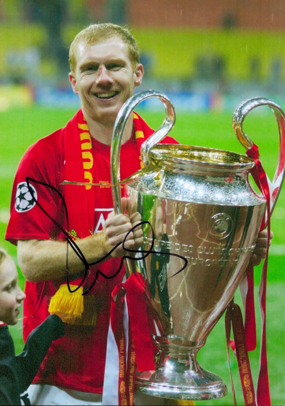 Lot 169: Football Man Utd Legend Paul Scholes Signed 12x8...