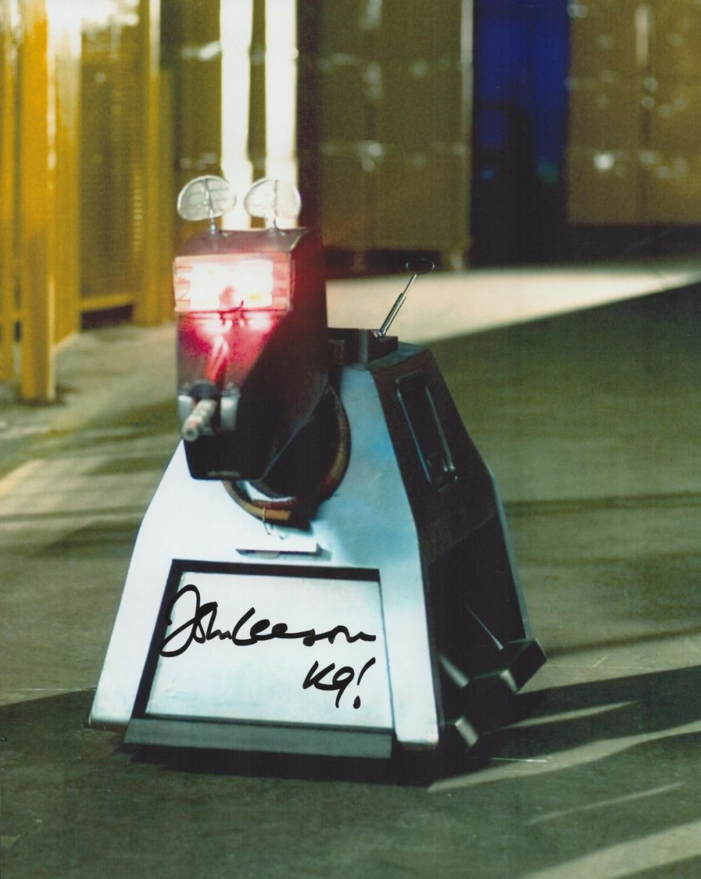 Lot 179: John Leeson signed Dr Who K9 10x8 colour...