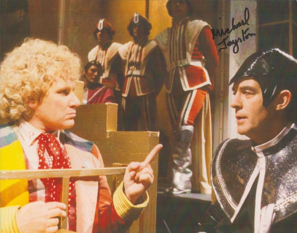 Lot 183: Michael Jayston signed Dr Who 10x8 colour photo....