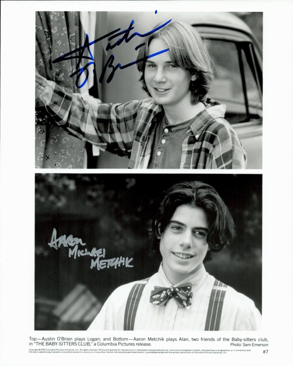 Lot 201: TV Film Austin O'Brien and Aaron Metchik signed...