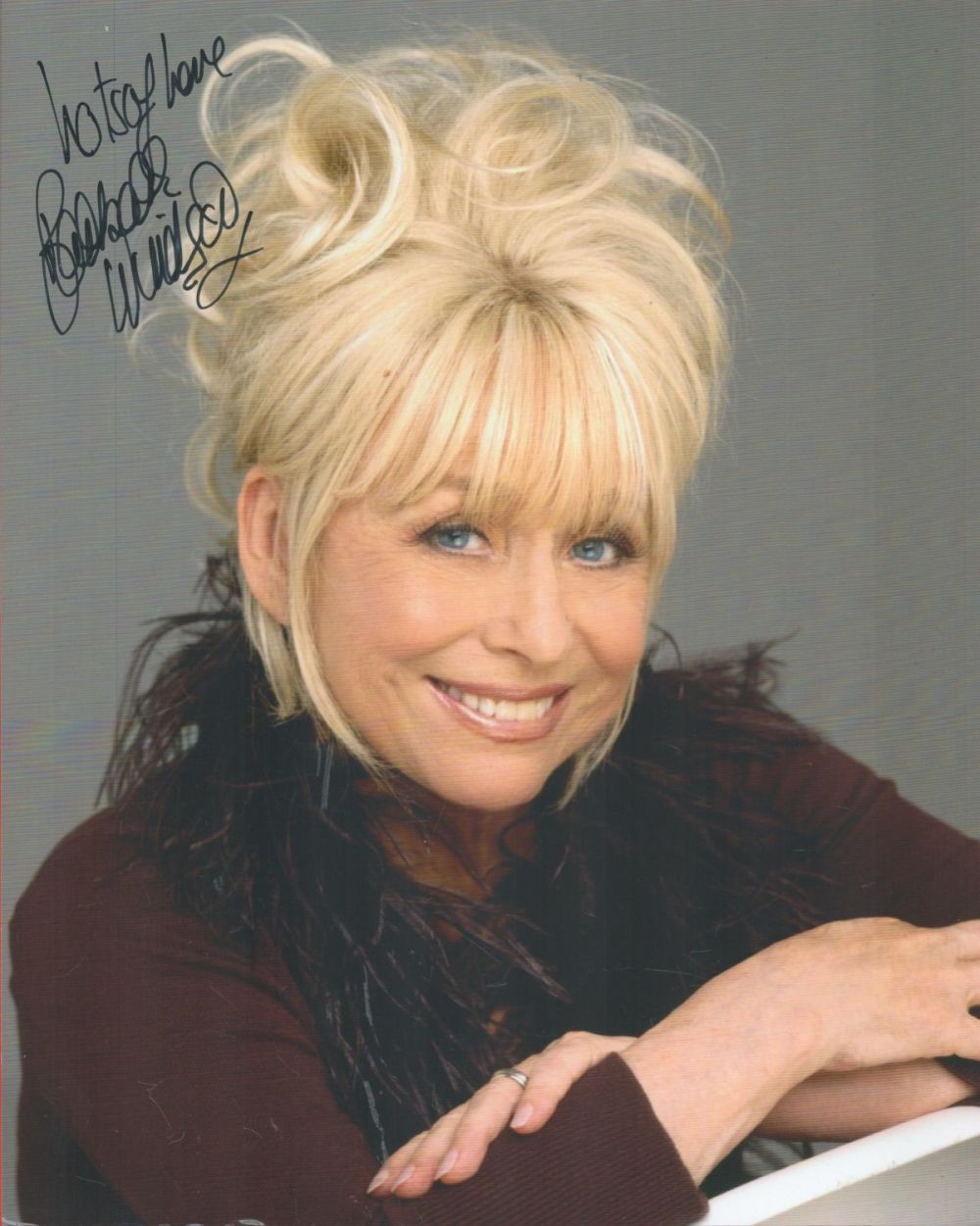 Lot 225: Barbara Windsor signed 10x8 colour photo. Dame Barbara...