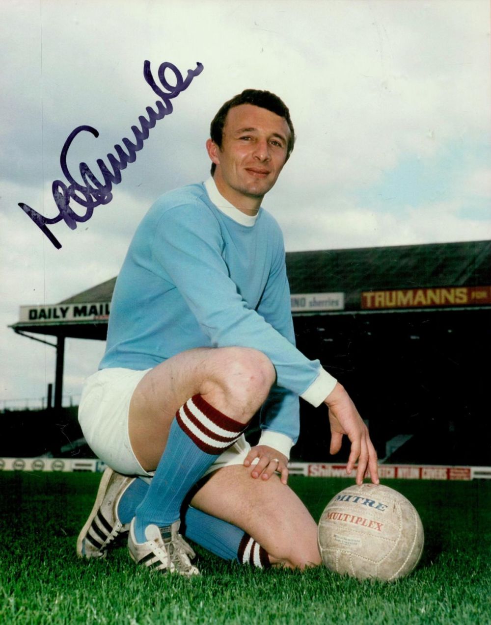 Lot 250: Mike Summerbee signed 10x8 colour photo pictured during...