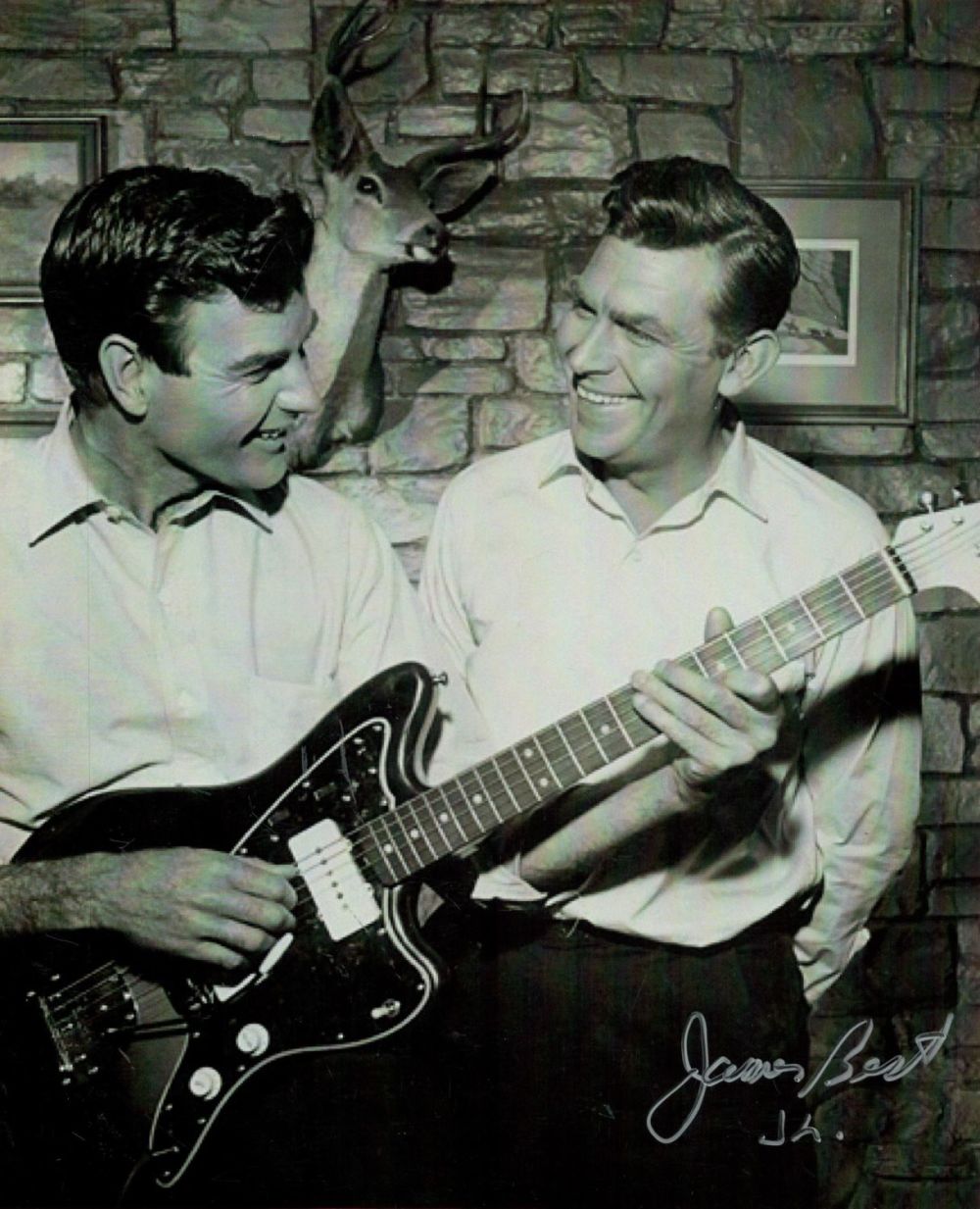 Lot 260: James Best signed 10x8 black and white photo....