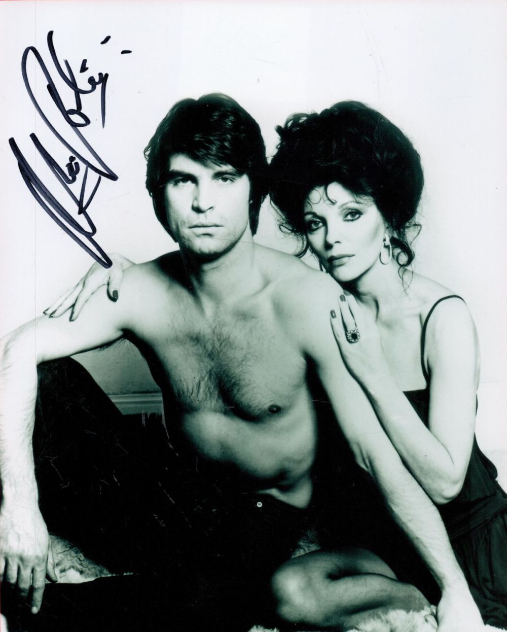 Lot 261: Oliver Tobias signed 10x8 black and white photo...