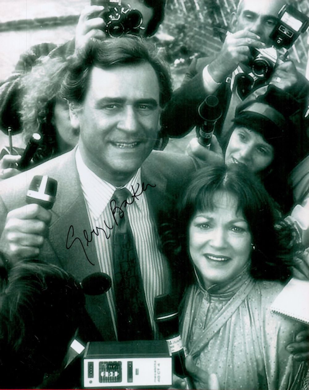 Lot 265: George Baker signed 10x8 black and white photo....