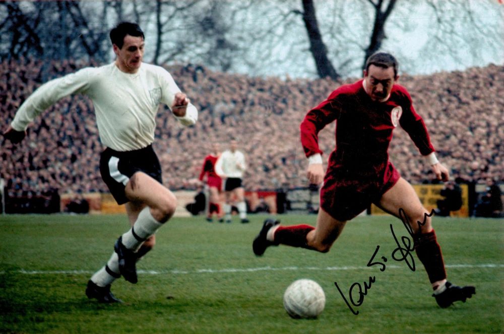 Lot 270: Ian St John signed 12x8 colour photo pictured...