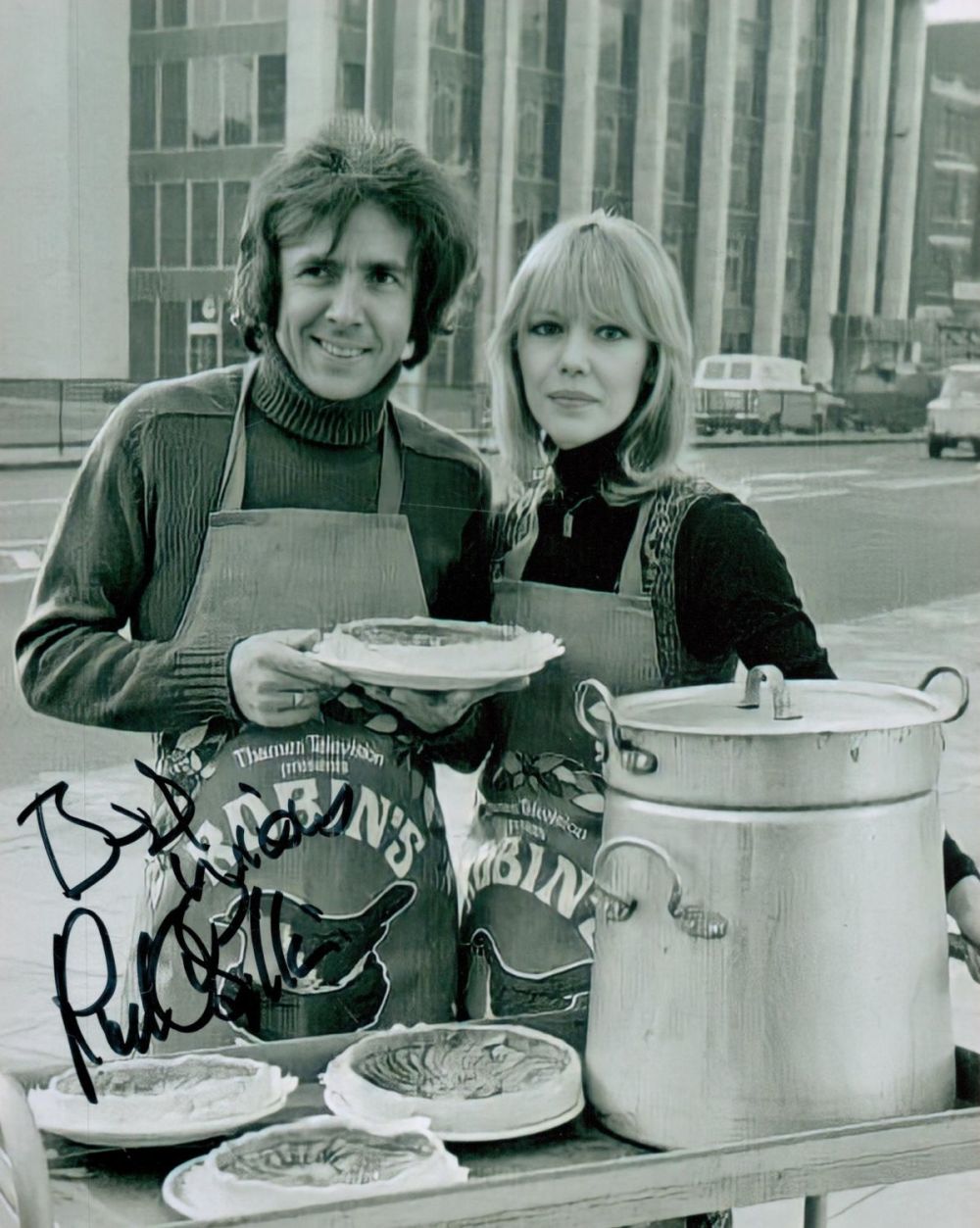Lot 278: British Actor Richard O'Sullivan Signed 10x8 Black and...