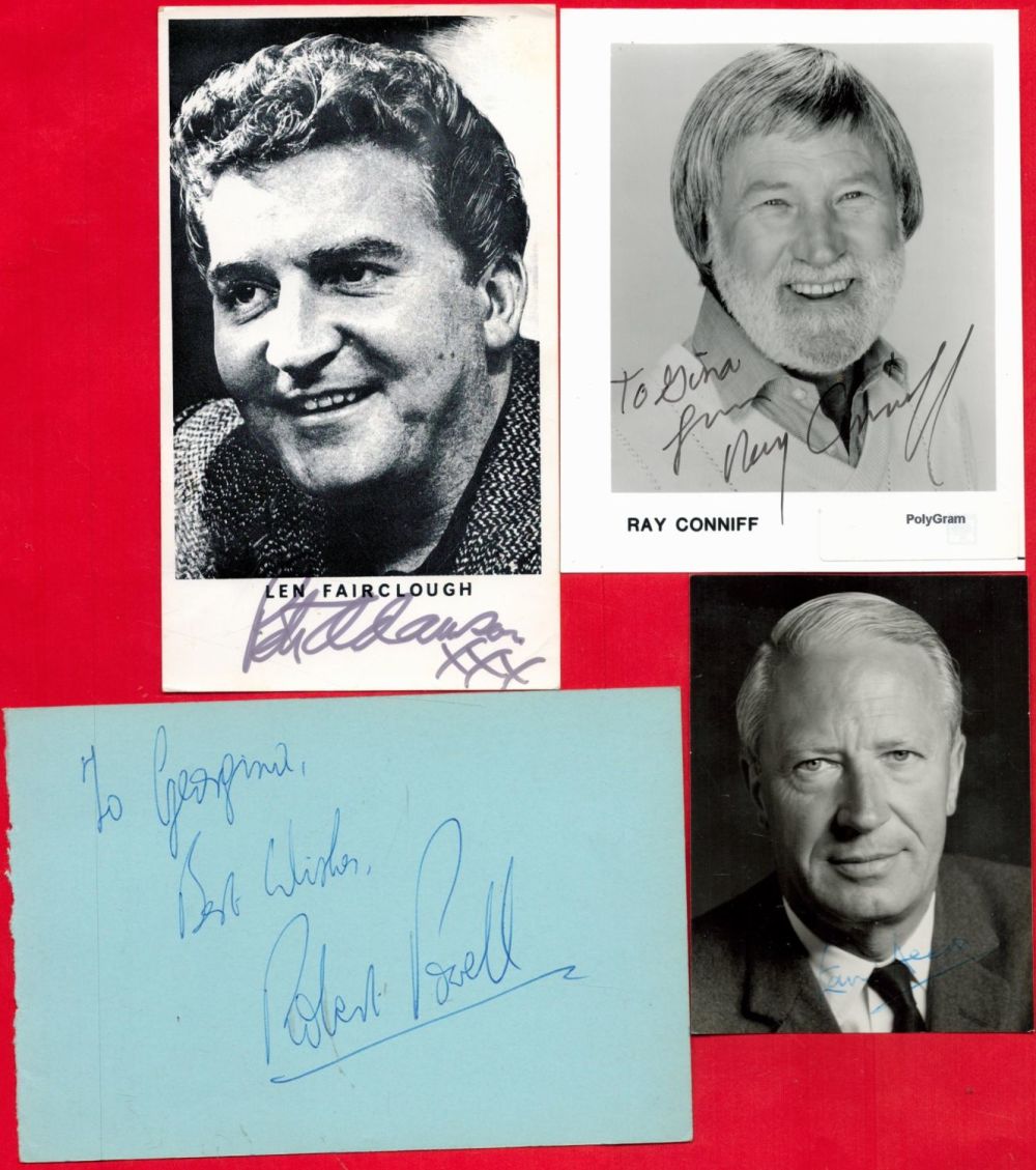 Lot 286: Collection of 5 Signatures, 3 Photos and 1...
