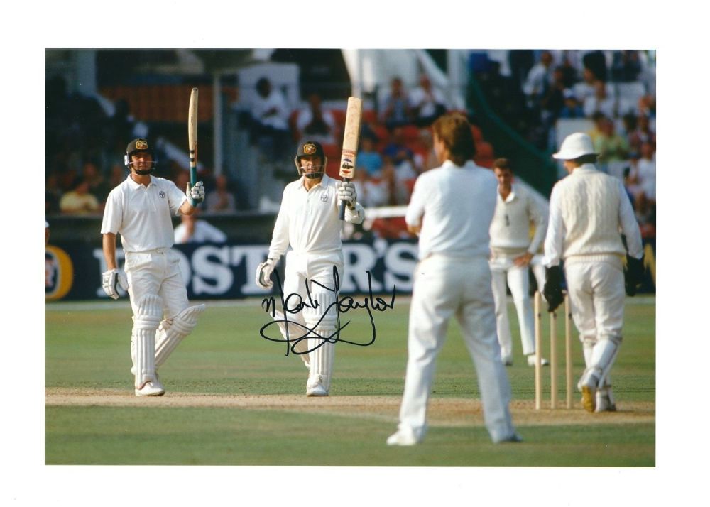 Lot 327: Australian Cricket Legend Mark Taylor Signed 10x8 Colour...