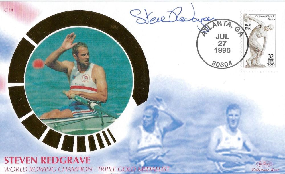 Lot 329: British Olympian Steve Redgrave Signed Personal First Day...