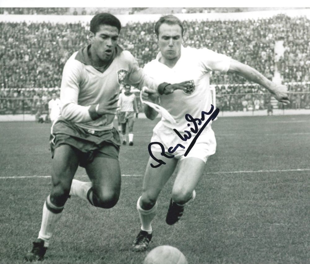 Lot 333: Football Legend Ray Wilson Signed 10x8 Colour Photo....