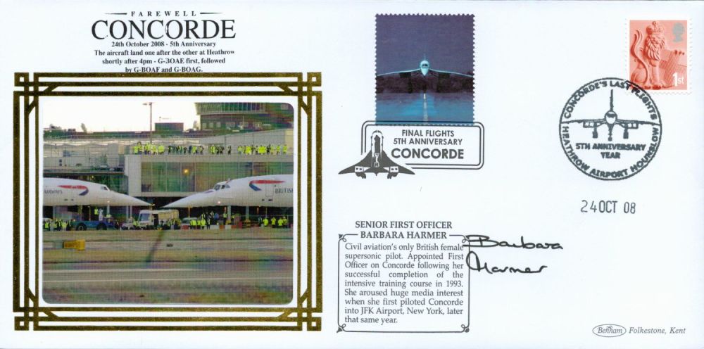 Lot 19: Concorde Barbara Harmer signed 5th Ann 2008 Benham...