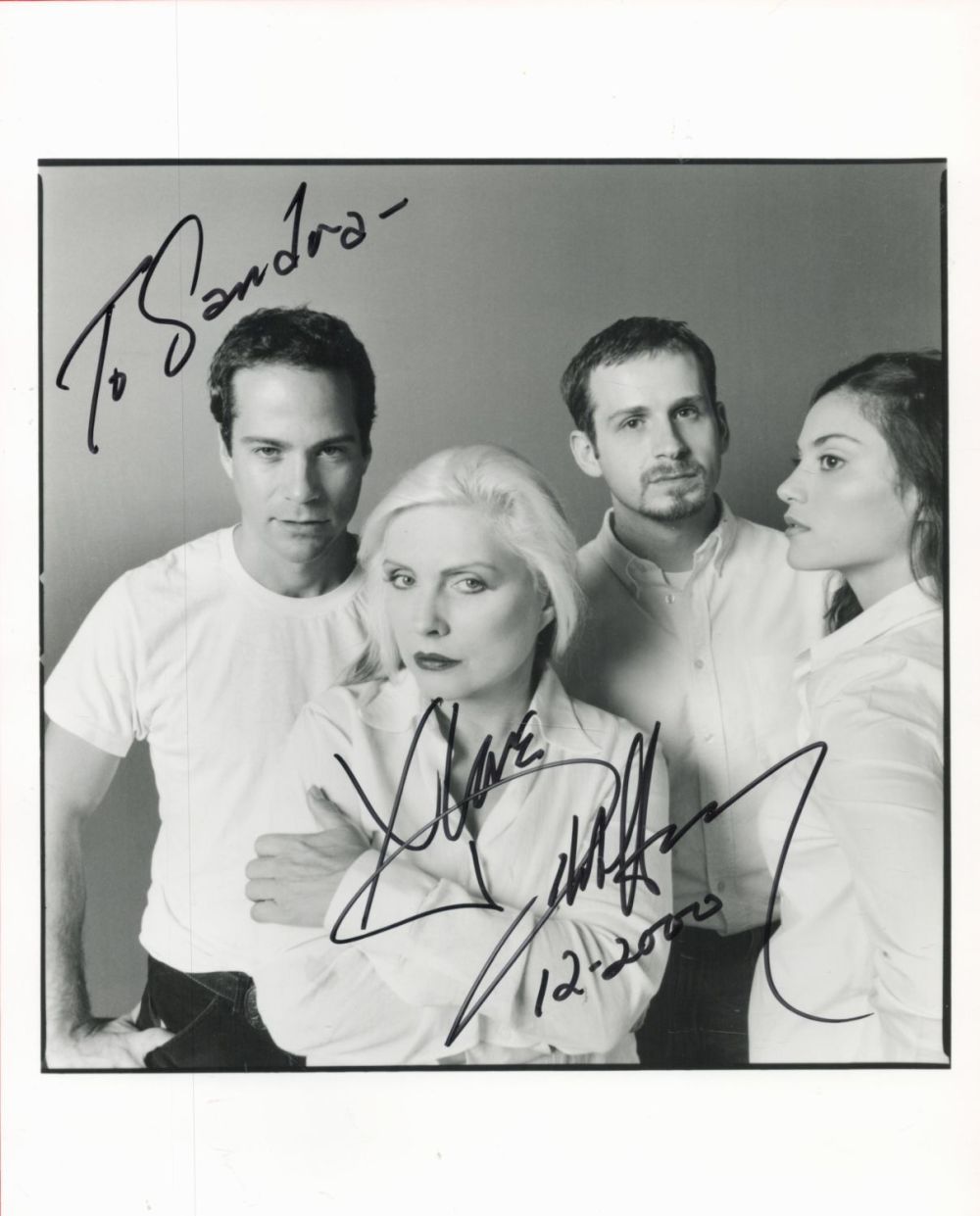 Lot 51: Debbie Harry signed 10x8 black and white photo...