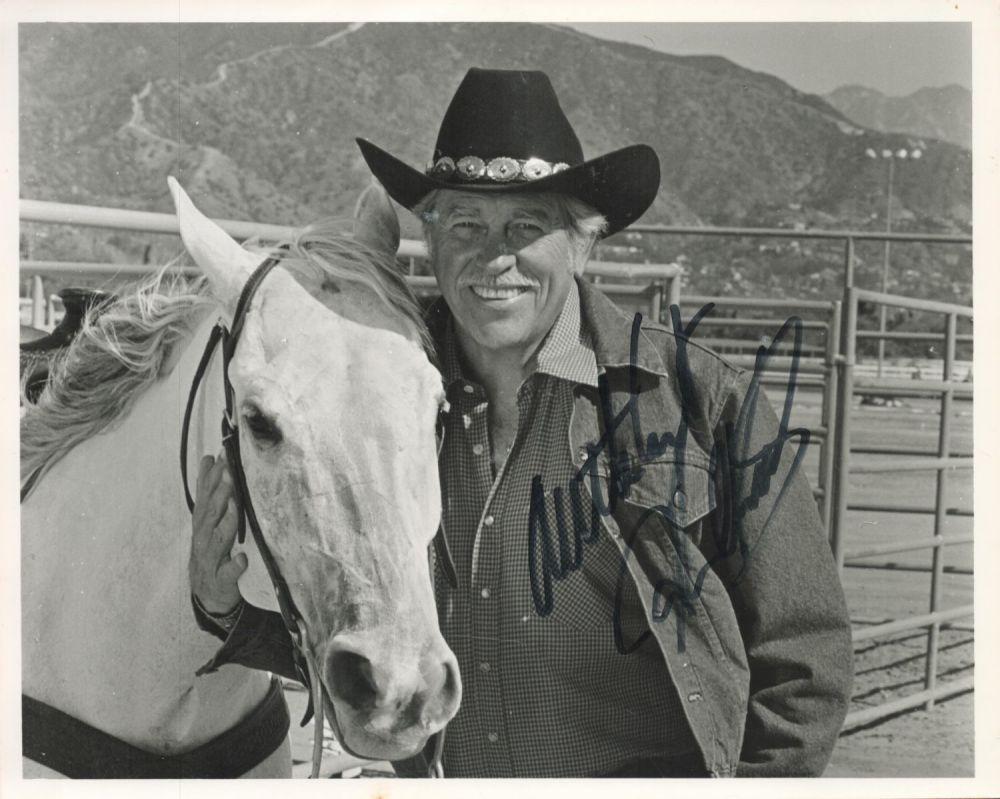 Lot 55: Howard Keel signed 10x8 black and white photo....