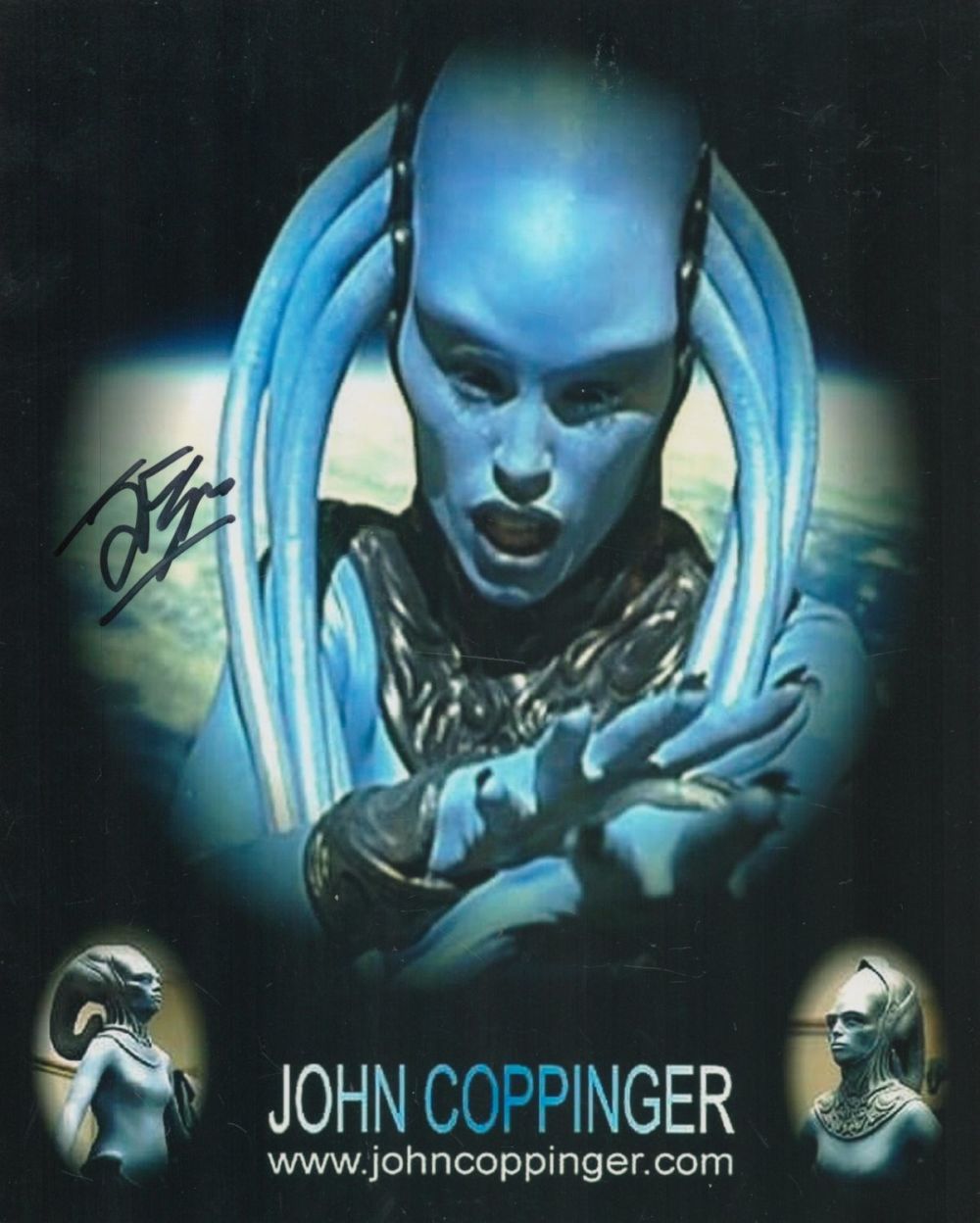 Lot 73: John Coppinger signed The Fifth Element Diva 10x8...