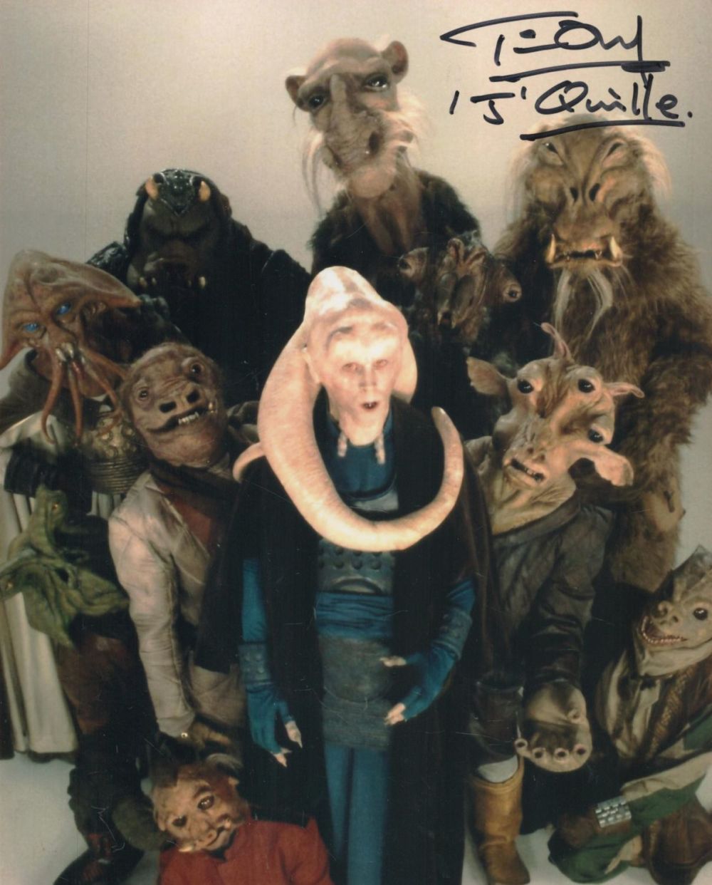 Lot 80: Tim Dry signed Star Wars J'Quille 10x8 colour...