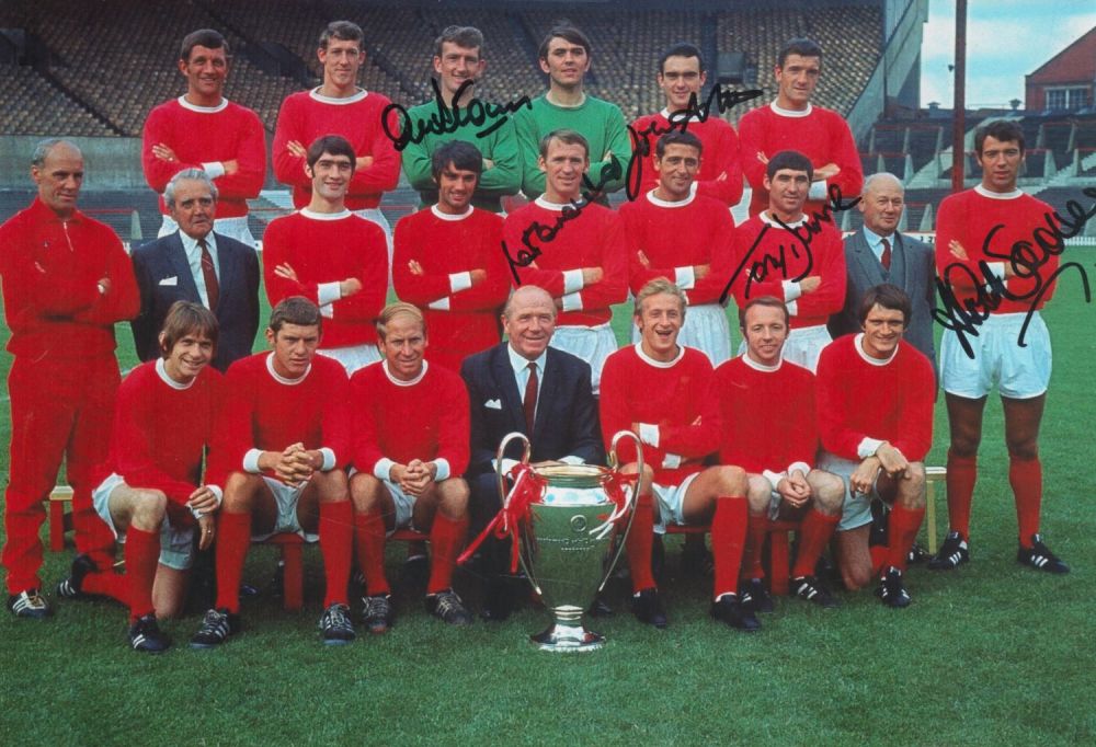 Lot 93: Manchester United 1968 European Cup Winners multi signed...