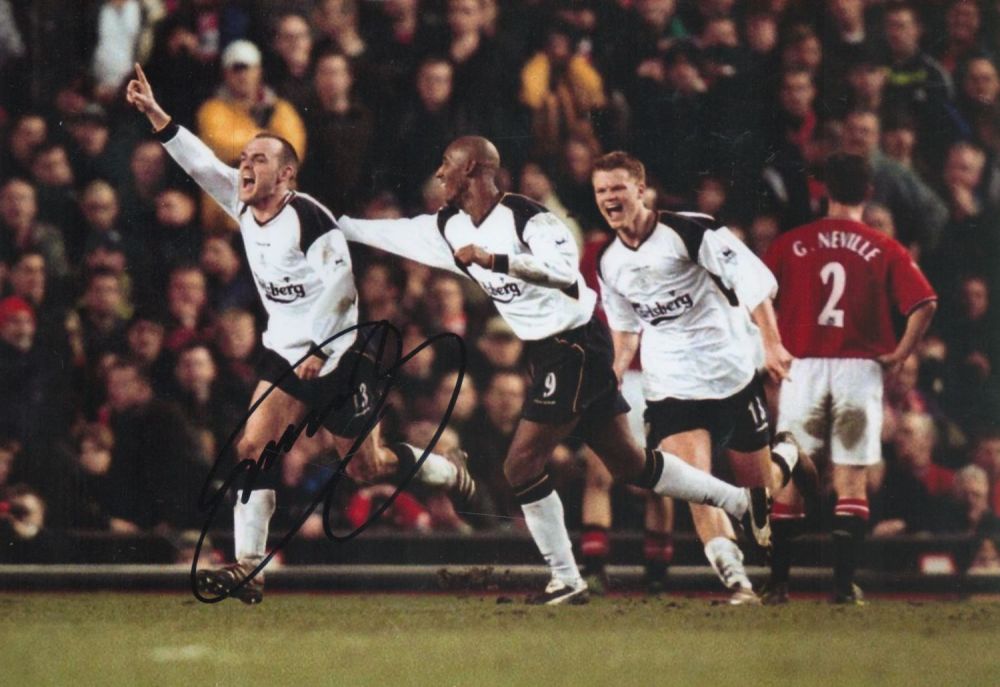 Lot 97: Danny Murphy signed 12x8 colour photo pictured while...