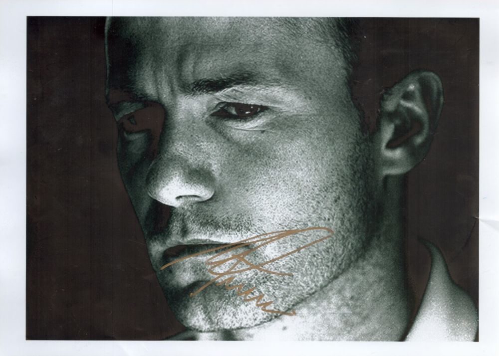 Lot 104: Alan Shearer signed 12x8 black and white photo....